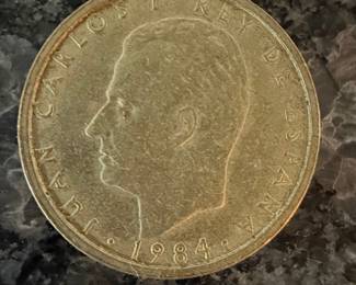 1984 Spain 100 Pesetas Coin - Juan Carlos I