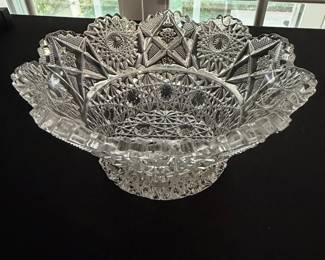 American Brilliant Period Cut Glass Bowl