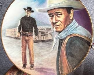 John Wayne "Showdown with Laredo" Collector Plate