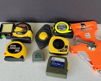 Assorted Measuring Tapes and Rasps/Files