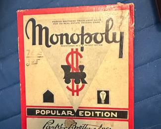 Monopoly Popular Edition Board Game 1954