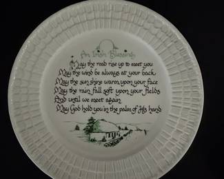 Belleek "An Irish Blessing" Decorative Plate