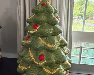 Pfaltzgraff "Christmas Tree Village" Cookie Jar