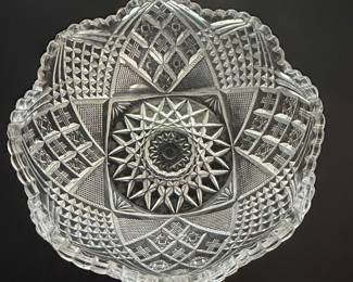 American Brilliant Cut Glass Bowl