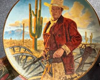 Franklin Mint John Wayne "Champion of the West" Collector Plate