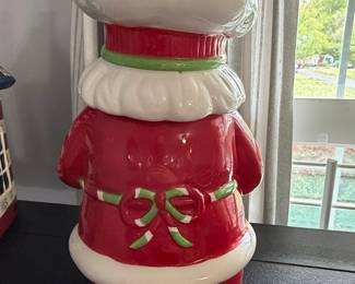 Sleigh Bell Bistro Santa Chef Cookie Jar