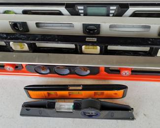 Assorted Spirit Levels with Digital Level