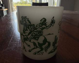 Hopalong Cassidy "White" Milk Glass Mug