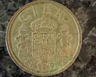 1984 Spain 100 Pesetas Coin - Juan Carlos I