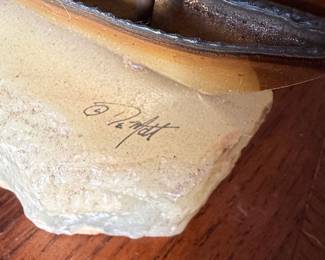 Don DeMott "Golden Ketch" Mid-Century Brass and Onyx Sailboat Sculpture