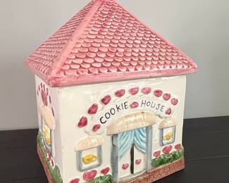 Vintage "Cookie House" Ceramic Cookie Jar