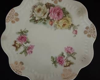 Bavaria Tirschenreuth Porcelain Plate with Floral Motif