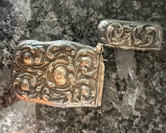 Victorian Sterling Silver Repoussé Vesta Case