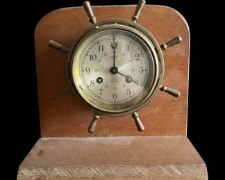Salem Ship's Wheel Mantel Clock with Date Complication