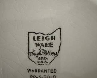 Leigh Ware by Leigh Potters "Rose of Sharon Yellow" Platter