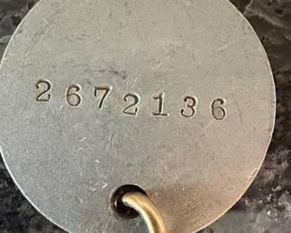 Engraved Metal Disc with Ring - JOHN BUTLER