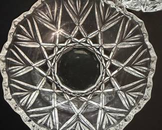 Godinger Dublin Crystal Scalloped Serving Bowls Set of Two