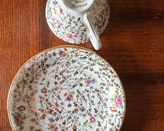 Madonna Bohemian Porcelain Teacup with Saucer Set