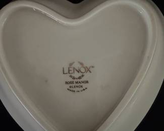 Lenox Rose Manor Heart Dish