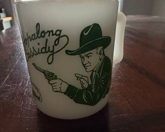 Hopalong Cassidy "White" Milk Glass Mug