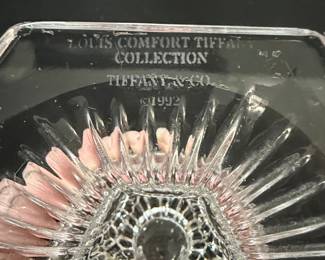 Louis Comfort Tiffany Collection Crystal Candlestick Holders (Pair)