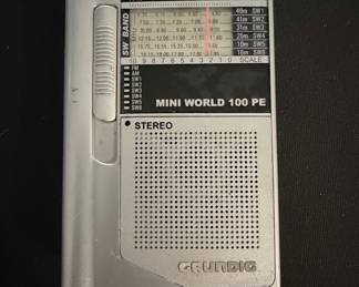 Grundig Mini World 100 PE Portable AM/FM/SW Radio