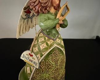 Jim Shore Heartwood Creek "Irish Angel" Figurine with Harp