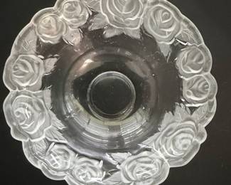 Mikasa Studio Nova Winter Rose Crystal Bowl