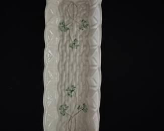 Belleek Classic Shamrock Mint Tray