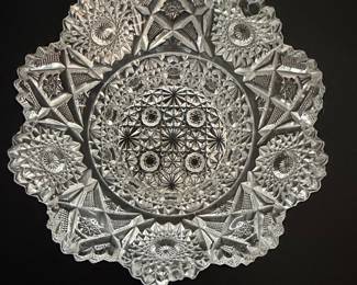 American Brilliant Period Cut Glass Bowl