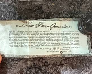 New Haven Clock Co. 24-Hour Military/Aviation Clock