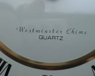 Westminster Chime Quartz Wall Clock