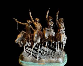 Large Fredric Remington replica - "Coming through the Rye"