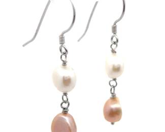 Baroque Pearl Dangle Drop Shepherd's Hook Earrings