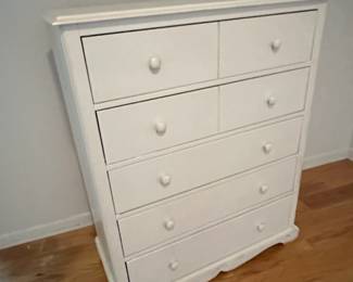 White SixDrawer Dresser  Pottery Barn Catalina Style