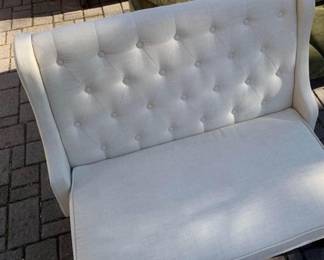 White Bench Settee $150