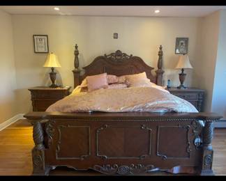 Ashkey Hardwood Kind Bedroom Set $2000