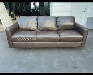 Brown Leather Sofa $200