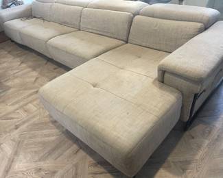 Italsofa Sectional 3 piece with electric recliner $550