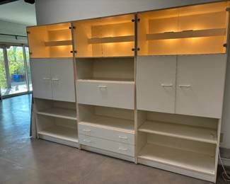 Vintage Techline 3-piece Modular Display Shelf/Entertainment Center. Shop Online 4/17 through April 26, Pickup May 1-2! Shop more items shown on our website: https://tucsonestatesales.square.site/