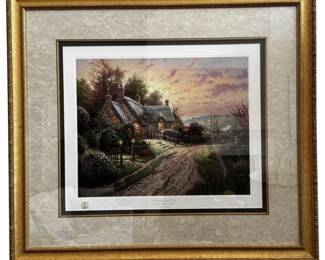 Lovely Framed A Peaceful Time Places in the Heart II by Thomas Kinkaid