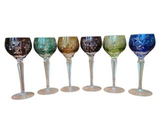 6 Nachtmann Traube Wine Glasses