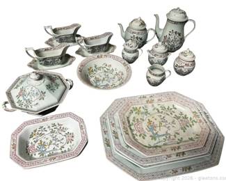 Large Lot of Adams Calyx Ware Singapore Bird China