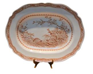 Furnivals Brown Quail Serving Platter
