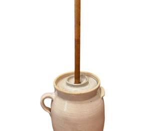 Bristol Glaze Butter Churn with Lid and Dasher