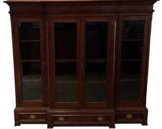 Beautiful Mahogany Bookcase with Drawers
