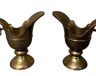 Pair of Decorative Brass Pitchers India
