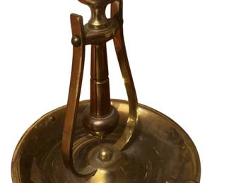 Vintage Baldwin Fine Brass Ship Gimbal Self Leveling Table Wall Candle Holder