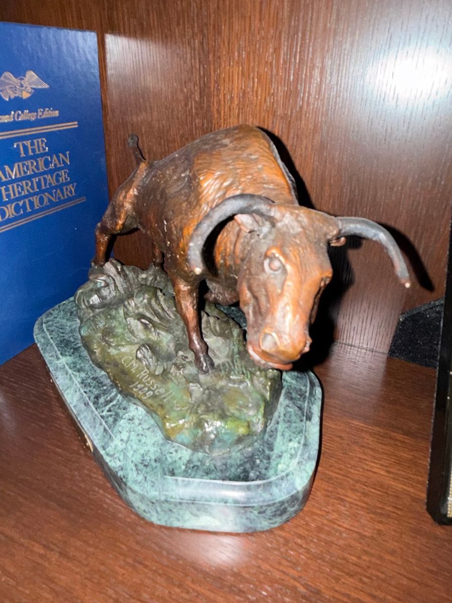 Bronco Buster Bronze Sculpture by C.M. Russell