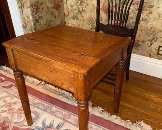 Antique Oak Sewing Table